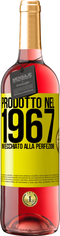 29,95 € Spedizione Gratuita | Vino rosato Edizione ROSÉ Prodotto nel 1967. Invecchiato alla perfezione Etichetta Gialla. Etichetta personalizzabile Vino giovane Raccogliere 2024 Tempranillo