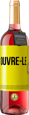 29,95 € Envoi gratuit | Vin rosé Édition ROSÉ Ouvre-le Étiquette Jaune. Étiquette personnalisable Vin jeune Récolte 2023 Tempranillo