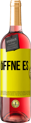 29,95 € Kostenloser Versand | Roséwein ROSÉ Ausgabe Öffne es Gelbes Etikett. Anpassbares Etikett Junger Wein Ernte 2025 Tempranillo