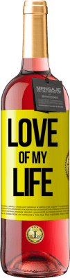 29,95 € Free Shipping | Rosé Wine ROSÉ Edition Love of my life Yellow Label. Customizable label Young wine Harvest 2024 Tempranillo