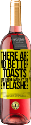 29,95 € 免费送货 | 桃红葡萄酒 ROSÉ版 没有比您的睫毛更好的敬酒了 黄色标签. 可自定义的标签 青年酒 收成 2025 Tempranillo