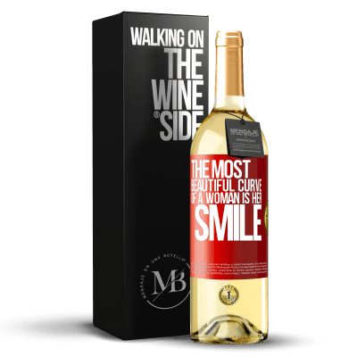 «The most beautiful curve of a woman is her smile» WHITE Edition