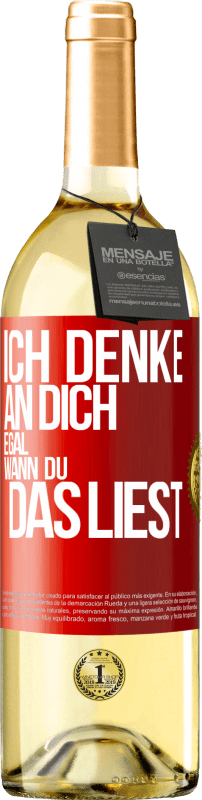 29,95 € Kostenloser Versand | Weißwein WHITE Ausgabe Ich denke an dich. Egal, wann du das liest Rote Markierung. Anpassbares Etikett Junger Wein Ernte 2024 Verdejo