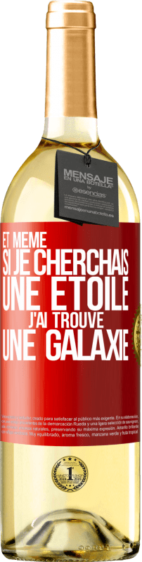 29,95 € Envoi gratuit | Vin blanc Édition WHITE Et même si je cherchais une étoile, j'ai trouvé une galaxie Étiquette Rouge. Étiquette personnalisable Vin jeune Récolte 2024 Verdejo