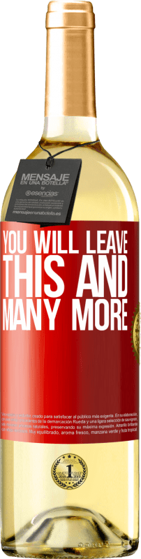 29,95 € 免费送货 | 白葡萄酒 WHITE版 您将离开此等等 红色标签. 可自定义的标签 青年酒 收成 2023 Verdejo