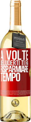 29,95 € Spedizione Gratuita | Vino bianco Edizione WHITE A volte, deluderti ti fa risparmiare tempo Etichetta Rossa. Etichetta personalizzabile Vino giovane Raccogliere 2024 Verdejo