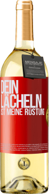 29,95 € Kostenloser Versand | Weißwein WHITE Ausgabe Dein Lächeln ist meine Rüstung Rote Markierung. Anpassbares Etikett Junger Wein Ernte 2024 Verdejo