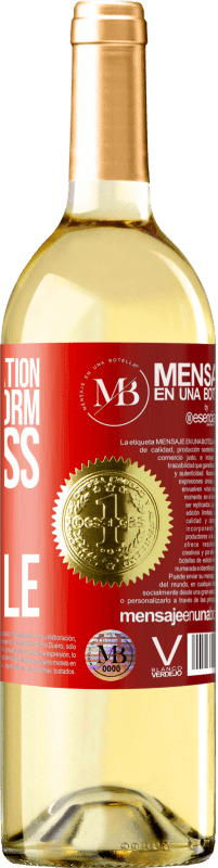 29,95 € Free Shipping | White Wine WHITE Edition Without deviation from the norm, progress is not possible Red Label. Customizable label Young wine Harvest 2022 Verdejo