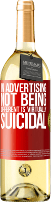 29,95 € Free Shipping | White Wine WHITE Edition In advertising, not being different is virtually suicidal Red Label. Customizable label Young wine Harvest 2025 Verdejo