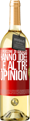 29,95 € Spedizione Gratuita | Vino bianco Edizione WHITE Le persone di successo hanno idee. Le altre ... opinioni Etichetta Rossa. Etichetta personalizzabile Vino giovane Raccogliere 2023 Verdejo