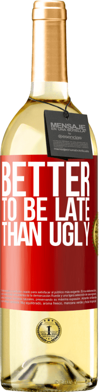 29,95 € 送料無料 | 白ワイン WHITEエディション Ugいより遅れる方が良い 赤いタグ. カスタマイズ可能なラベル 若いワイン 収穫 2025 Verdejo