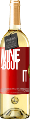 29,95 € 送料無料 | 白ワイン WHITEエディション Wine about it 赤いタグ. カスタマイズ可能なラベル 若いワイン 収穫 2025 Verdejo