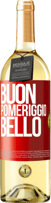 29,95 € Spedizione Gratuita | Vino bianco Edizione WHITE Buon pomeriggio, bello Etichetta Rossa. Etichetta personalizzabile Vino giovane Raccogliere 2024 Verdejo