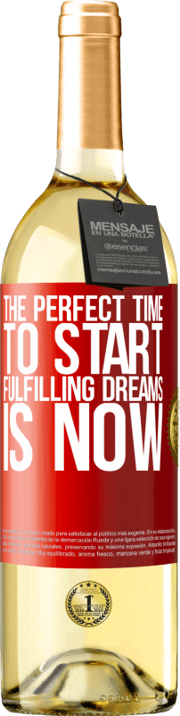 29,95 € Free Shipping | White Wine WHITE Edition The perfect time to start fulfilling dreams is now Red Label. Customizable label Young wine Harvest 2023 Verdejo