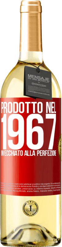 29,95 € Spedizione Gratuita | Vino bianco Edizione WHITE Prodotto nel 1967. Invecchiato alla perfezione Etichetta Rossa. Etichetta personalizzabile Vino giovane Raccogliere 2023 Verdejo