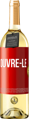 29,95 € Envoi gratuit | Vin blanc Édition WHITE Ouvre-le Étiquette Rouge. Étiquette personnalisable Vin jeune Récolte 2025 Verdejo