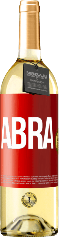 29,95 € Envio grátis | Vinho branco Edição WHITE Abra Etiqueta Vermelha. Etiqueta personalizável Vinho jovem Colheita 2023 Verdejo