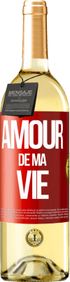 29,95 € Envoi gratuit | Vin blanc Édition WHITE Amour de ma vie Étiquette Rouge. Étiquette personnalisable Vin jeune Récolte 2023 Verdejo