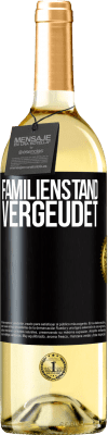 29,95 € Kostenloser Versand | Weißwein WHITE Ausgabe Familienstand: vergeudet Schwarzes Etikett. Anpassbares Etikett Junger Wein Ernte 2024 Verdejo