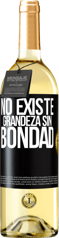 29,95 € Envío gratis | Vino Blanco Edición WHITE No existe grandeza sin bondad Etiqueta Negra. Etiqueta personalizable Vino joven Cosecha 2023 Verdejo