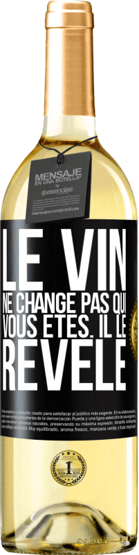 29,95 € Envoi gratuit | Vin blanc Édition WHITE Le vin ne change pas qui vous êtes. Il le révèle Étiquette Noire. Étiquette personnalisable Vin jeune Récolte 2023 Verdejo