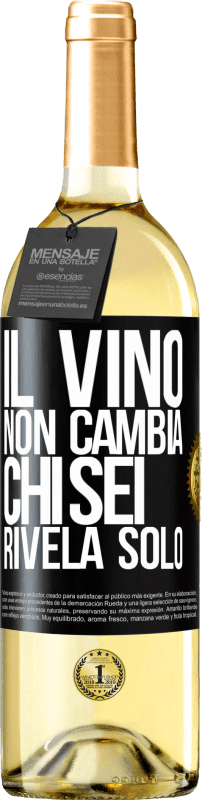 29,95 € Spedizione Gratuita | Vino bianco Edizione WHITE Il vino non cambia chi sei. Rivela solo Etichetta Nera. Etichetta personalizzabile Vino giovane Raccogliere 2024 Verdejo