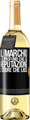 29,95 € Spedizione Gratuita | Vino bianco Edizione WHITE Il marchio è il profumo che usi. Reputazione, l'odore che lasci Etichetta Nera. Etichetta personalizzabile Vino giovane Raccogliere 2024 Verdejo