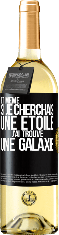 29,95 € Envoi gratuit | Vin blanc Édition WHITE Et même si je cherchais une étoile, j'ai trouvé une galaxie Étiquette Noire. Étiquette personnalisable Vin jeune Récolte 2024 Verdejo