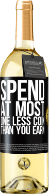 29,95 € Free Shipping | White Wine WHITE Edition Spend, at most, one less coin than you earn Black Label. Customizable label Young wine Harvest 2025 Verdejo