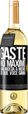29,95 € Envio grátis | Vinho branco Edição WHITE Gaste, no máximo, uma moeda a menos do que você ganha Etiqueta Preta. Etiqueta personalizável Vinho jovem Colheita 2025 Verdejo