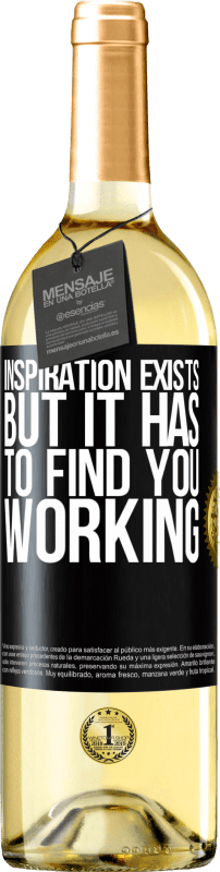 29,95 € Free Shipping | White Wine WHITE Edition Inspiration exists, but it has to find you working Black Label. Customizable label Young wine Harvest 2024 Verdejo