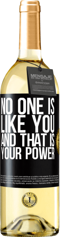 29,95 € Free Shipping | White Wine WHITE Edition No one is like you, and that is your power Black Label. Customizable label Young wine Harvest 2024 Verdejo