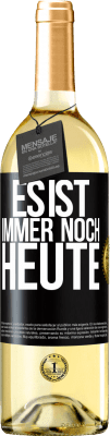 29,95 € Kostenloser Versand | Weißwein WHITE Ausgabe Es ist immer noch heute Schwarzes Etikett. Anpassbares Etikett Junger Wein Ernte 2024 Verdejo