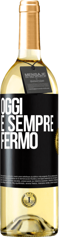 29,95 € Spedizione Gratuita | Vino bianco Edizione WHITE Oggi è sempre fermo Etichetta Nera. Etichetta personalizzabile Vino giovane Raccogliere 2024 Verdejo