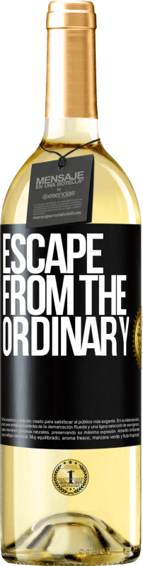 29,95 € Free Shipping | White Wine WHITE Edition Escape from the ordinary Black Label. Customizable label Young wine Harvest 2024 Verdejo