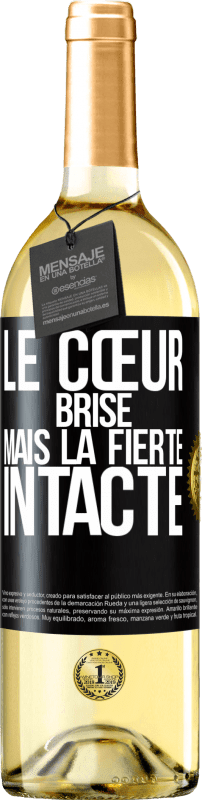 29,95 € Envoi gratuit | Vin blanc Édition WHITE Le cœur brisé. Mais la fierté intacte Étiquette Noire. Étiquette personnalisable Vin jeune Récolte 2024 Verdejo