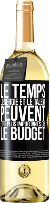 29,95 € Envoi gratuit | Vin blanc Édition WHITE Le temps, l'énergie et le talent peuvent être plus importants que le budget Étiquette Noire. Étiquette personnalisable Vin jeune Récolte 2025 Verdejo