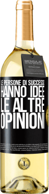 29,95 € Spedizione Gratuita | Vino bianco Edizione WHITE Le persone di successo hanno idee. Le altre ... opinioni Etichetta Nera. Etichetta personalizzabile Vino giovane Raccogliere 2023 Verdejo