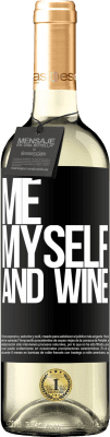 29,95 € Envoi gratuit | Vin blanc Édition WHITE Me, myself and wine Étiquette Noire. Étiquette personnalisable Vin jeune Récolte 2024 Verdejo