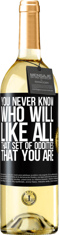 29,95 € Free Shipping | White Wine WHITE Edition You never know who will like all that set of oddities that you are Black Label. Customizable label Young wine Harvest 2023 Verdejo