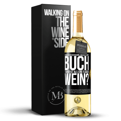 «Wie wollen sie die Bildung fördern, wenn ein Buch teurer ist als eine Flasche Wein?» WHITE Ausgabe