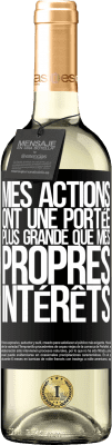 29,95 € Envoi gratuit | Vin blanc Édition WHITE Mes actions ont une portée plus grande que mes propres intérêts Étiquette Noire. Étiquette personnalisable Vin jeune Récolte 2024 Verdejo