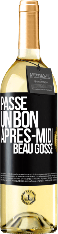 29,95 € Envoi gratuit | Vin blanc Édition WHITE Passe un bon après-midi, beau gosse Étiquette Noire. Étiquette personnalisable Vin jeune Récolte 2024 Verdejo