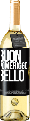 29,95 € Spedizione Gratuita | Vino bianco Edizione WHITE Buon pomeriggio, bello Etichetta Nera. Etichetta personalizzabile Vino giovane Raccogliere 2023 Verdejo