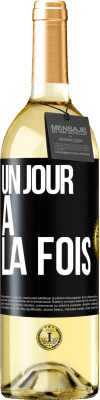 29,95 € Envoi gratuit | Vin blanc Édition WHITE Un jour à la fois Étiquette Noire. Étiquette personnalisable Vin jeune Récolte 2024 Verdejo