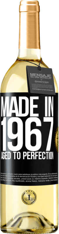 29,95 € 送料無料 | 白ワイン WHITEエディション 1967年製。完璧な熟成 ブラックラベル. カスタマイズ可能なラベル 若いワイン 収穫 2023 Verdejo