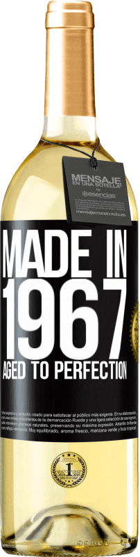29,95 € Free Shipping | White Wine WHITE Edition Made in 1967. Aged to perfection Black Label. Customizable label Young wine Harvest 2025 Verdejo