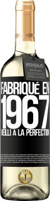 29,95 € Envoi gratuit | Vin blanc Édition WHITE Fabriqué en 1967. Vieilli à la perfection Étiquette Noire. Étiquette personnalisable Vin jeune Récolte 2023 Verdejo