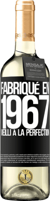 29,95 € Envoi gratuit | Vin blanc Édition WHITE Fabriqué en 1967. Vieilli à la perfection Étiquette Noire. Étiquette personnalisable Vin jeune Récolte 2024 Verdejo