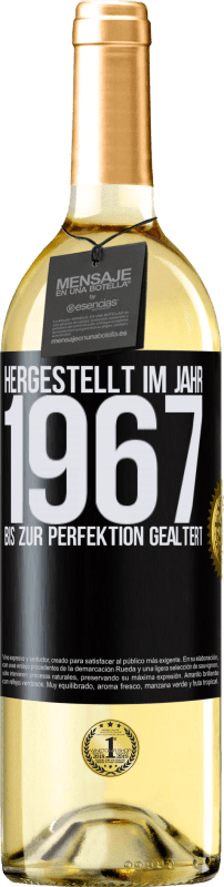 29,95 € Kostenloser Versand | Weißwein WHITE Ausgabe Hergestellt im Jahr 1967. Bis zur Perfektion gealtert Schwarzes Etikett. Anpassbares Etikett Junger Wein Ernte 2023 Verdejo